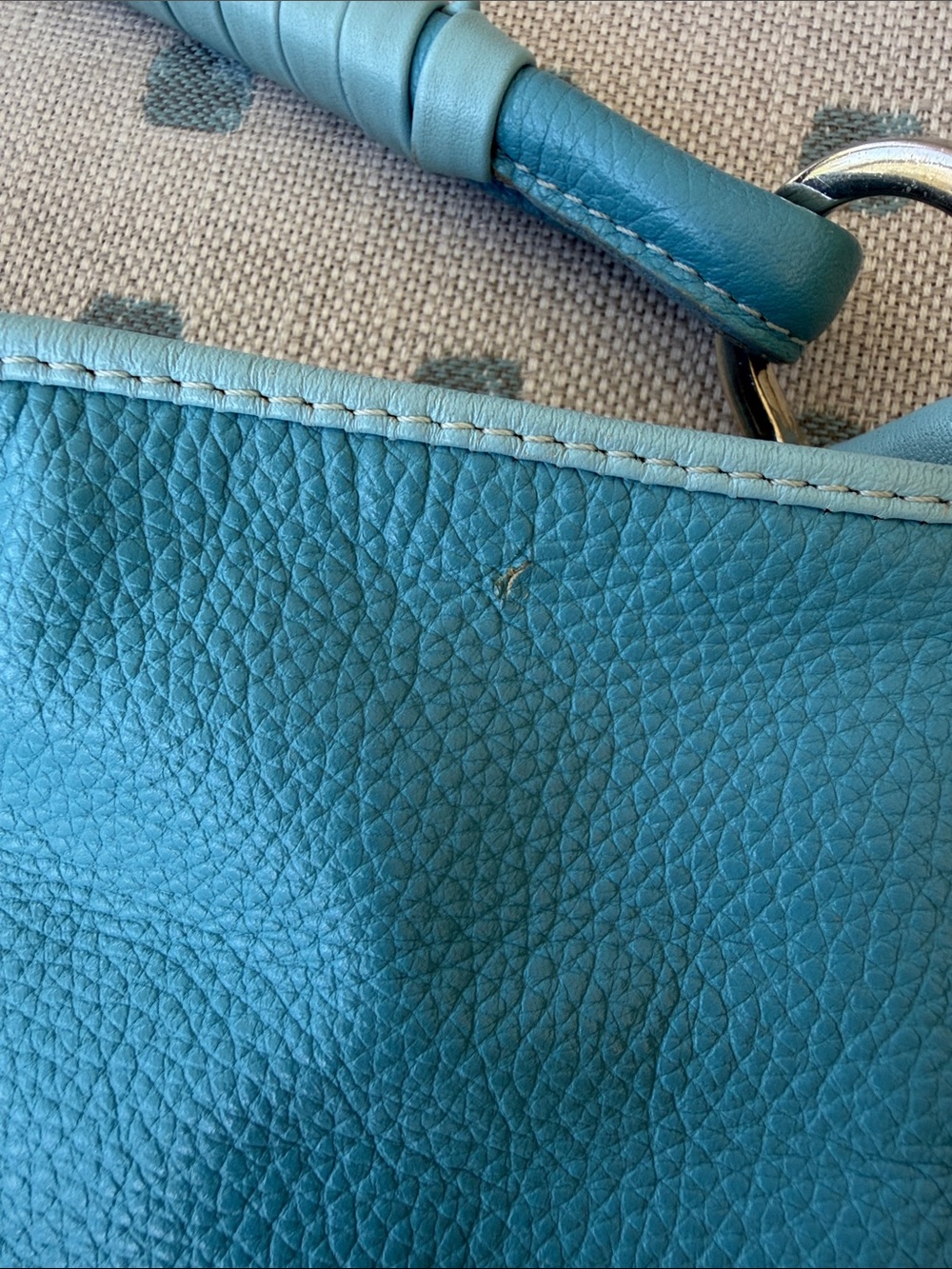 Tod’s Miky Y2K cerulean blue leather hobo bag w/dustbag, great vintage condition - Picture 13 of 16